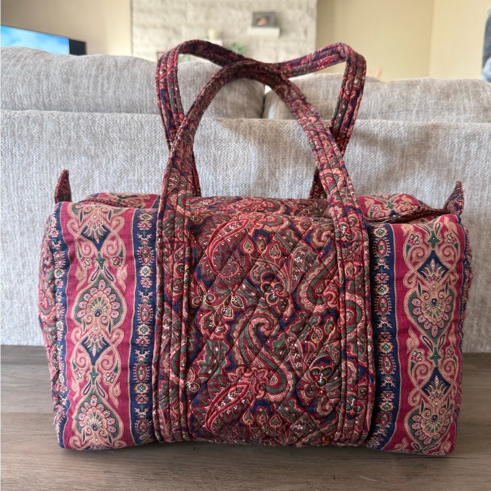 1987 Paisley SMALL Vera Bradley Duffle VINTAGE, RARE, RETIRED